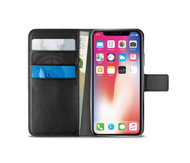Etui Booklet Wallet Case do iPhone XR czarne - 1384554 - zdjęcie 2